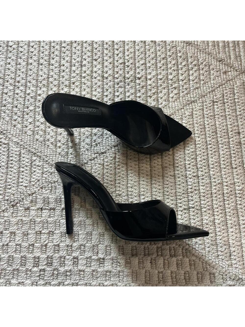 Tony Bianco Fiesta Heel in Black Patent